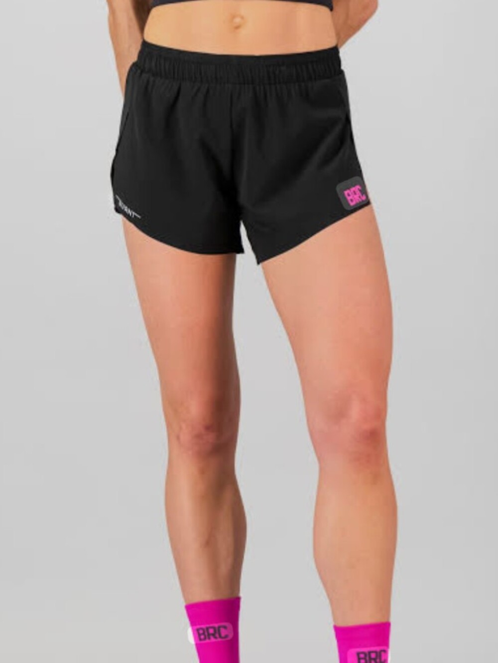 Burnt Studios SprintRacer Run Shorts with Pink BRC Accent